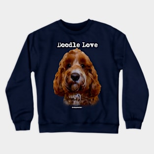 Red Doodle Dog Crewneck Sweatshirt